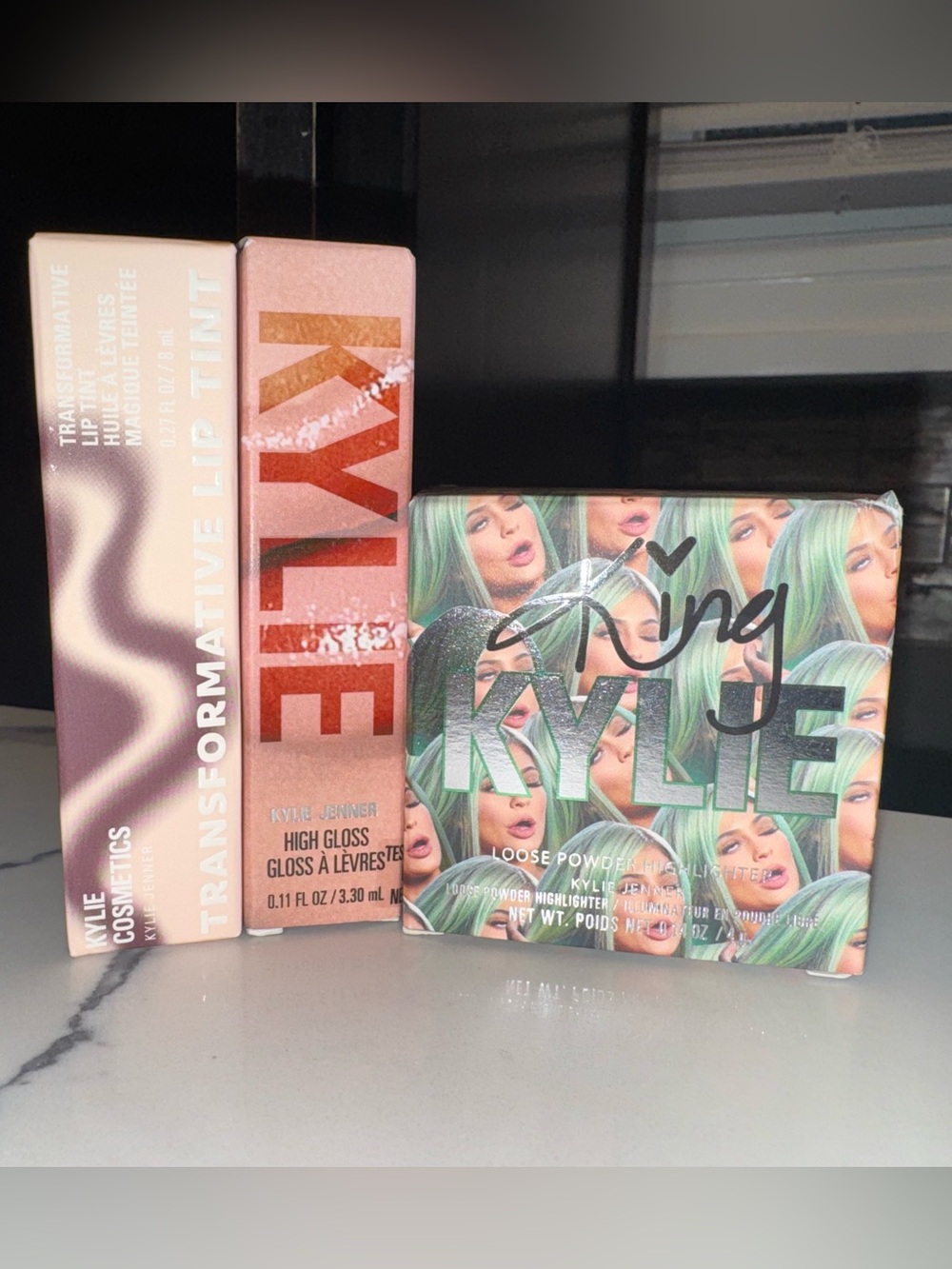 Kylie Cosmetics Makeup Trio – High Gloss, Transformative Lip Tint & King Kylie